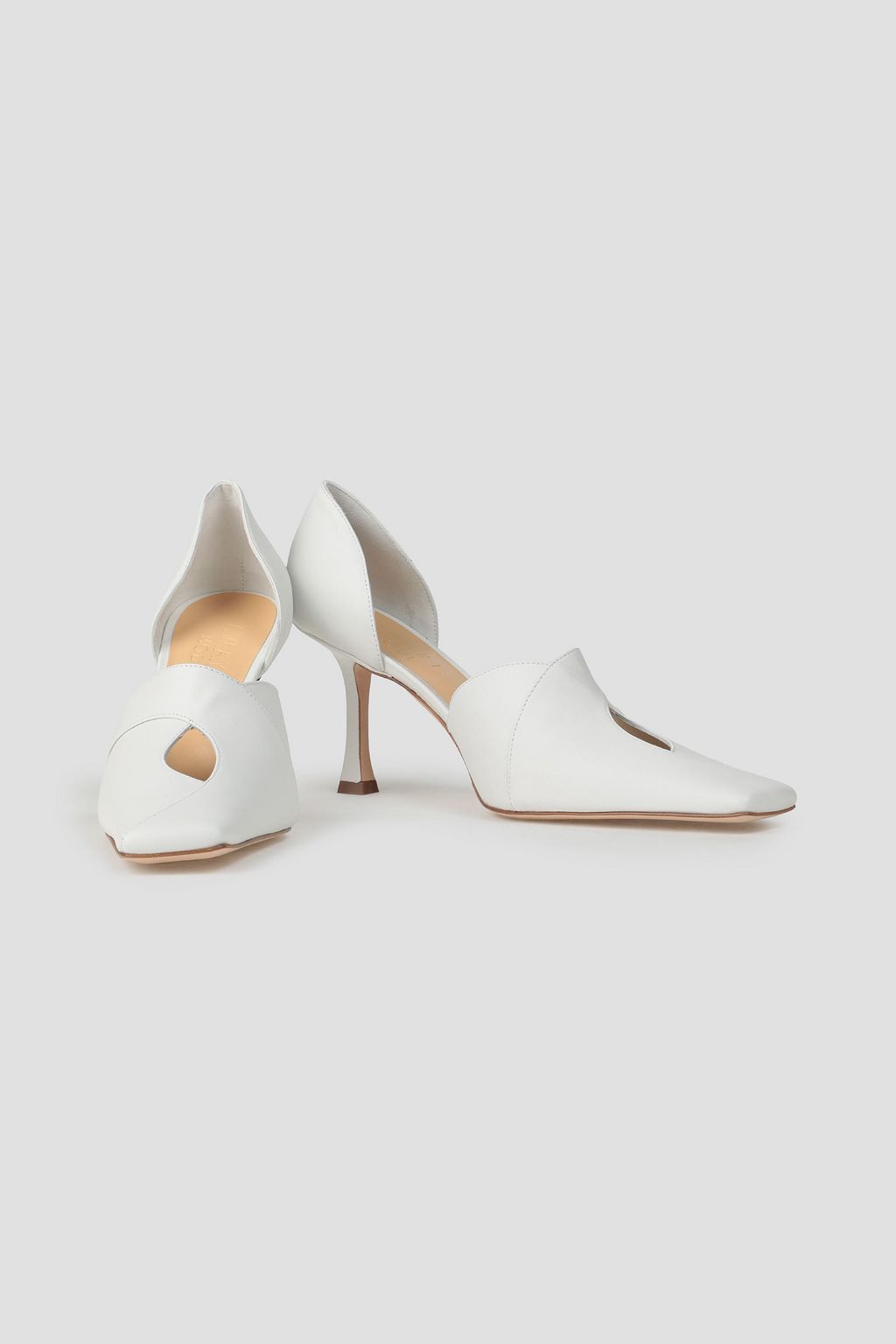 A.W.A.K.E. MODE Loretta cutout leather pumps