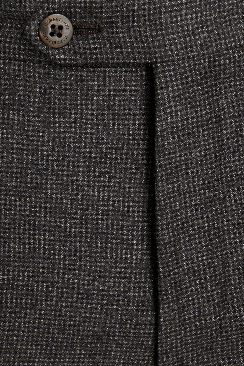CORNELIANI Checked cotton-blend flannel pants