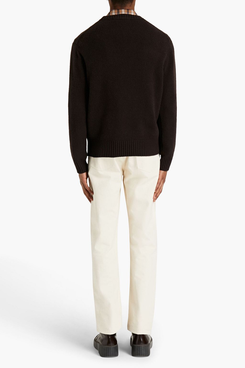 FRAME Logo-embroidered cashmere sweater
