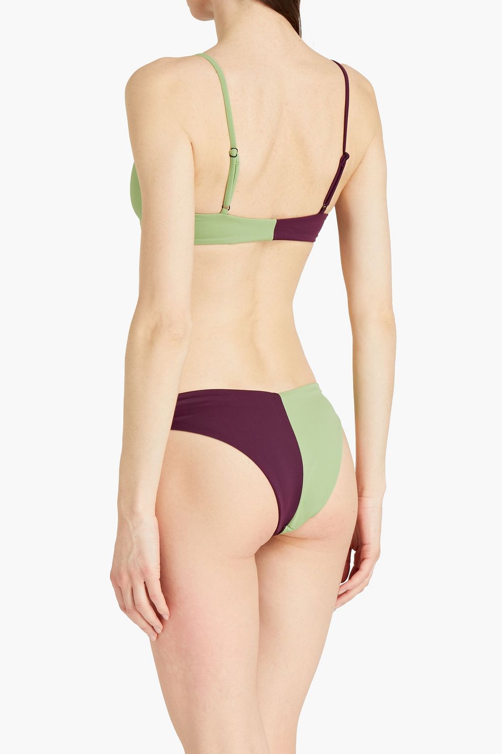 ONIA Zweifarbiges Triangel-Bikini-Oberteil