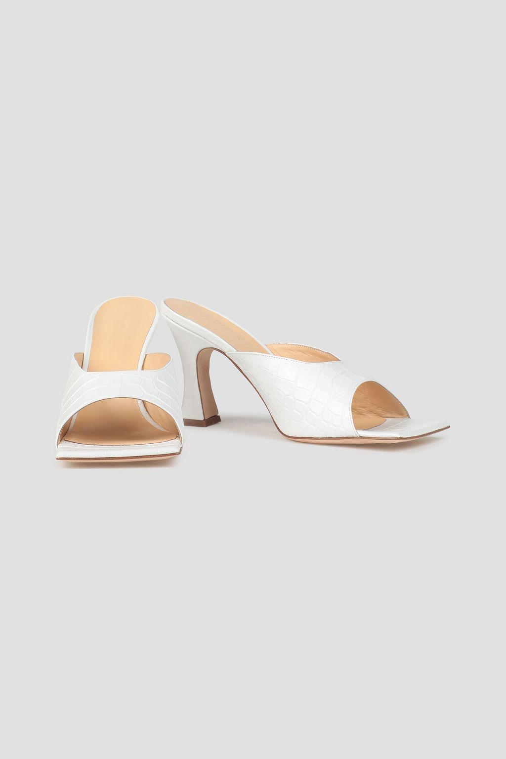 A.W.A.K.E. MODE Marion croc-effect leather mules
