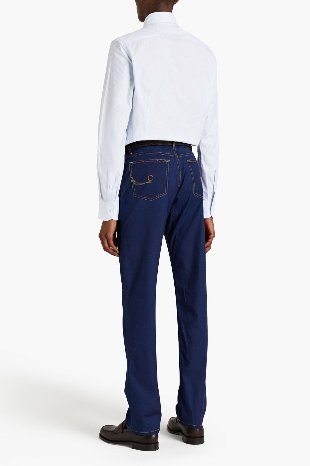CORNELIANI ID Faded denim jeans