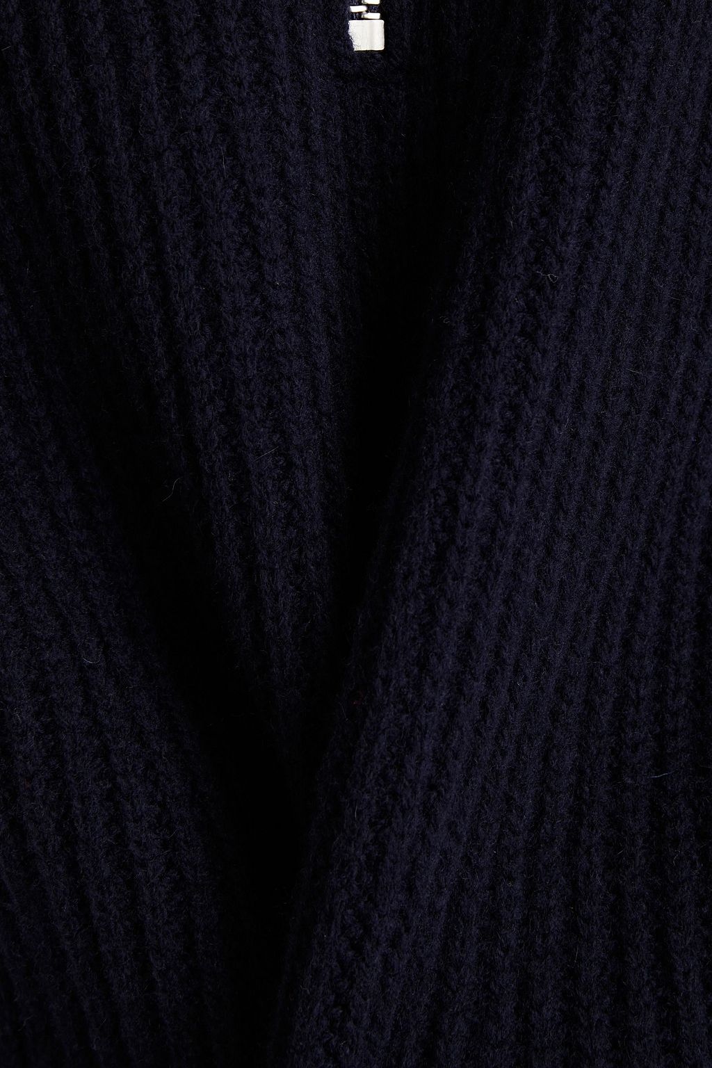 FRAME The Essential ribbed wool half-zip sweater