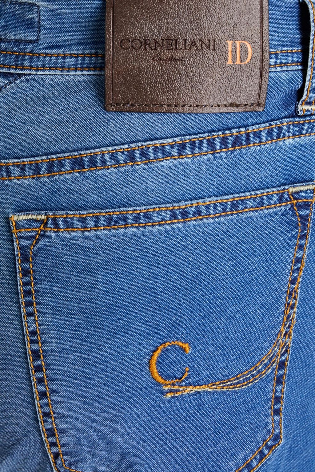 CORNELIANI ID Faded denim jeans