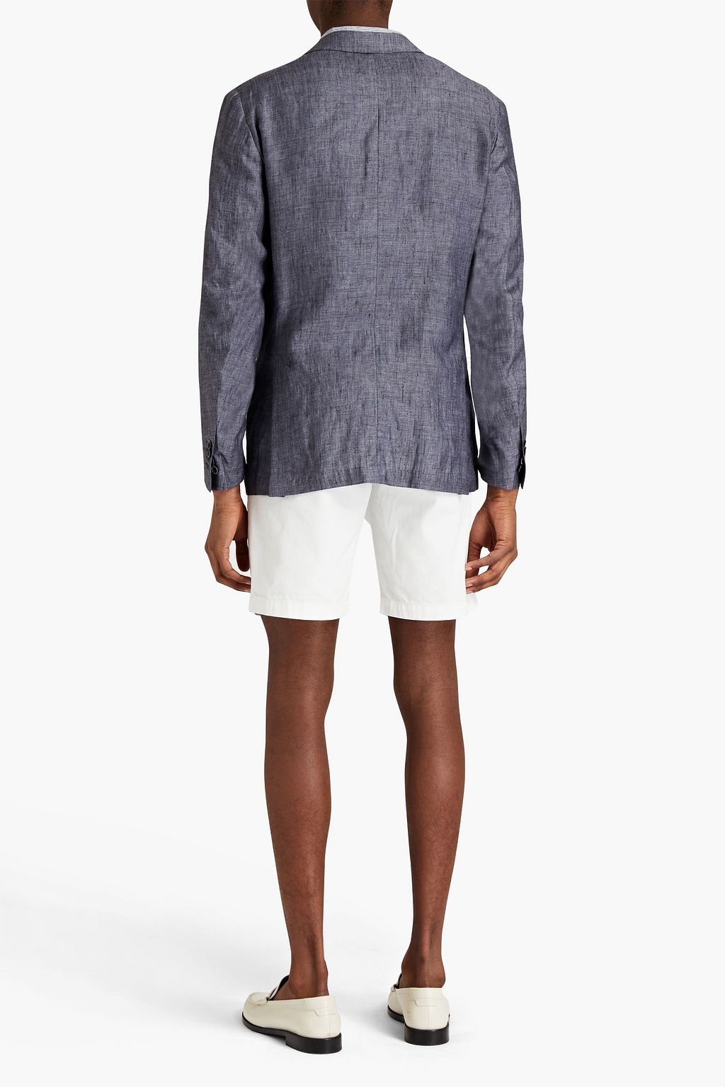 CORNELIANI ID Mélange linen blazer
