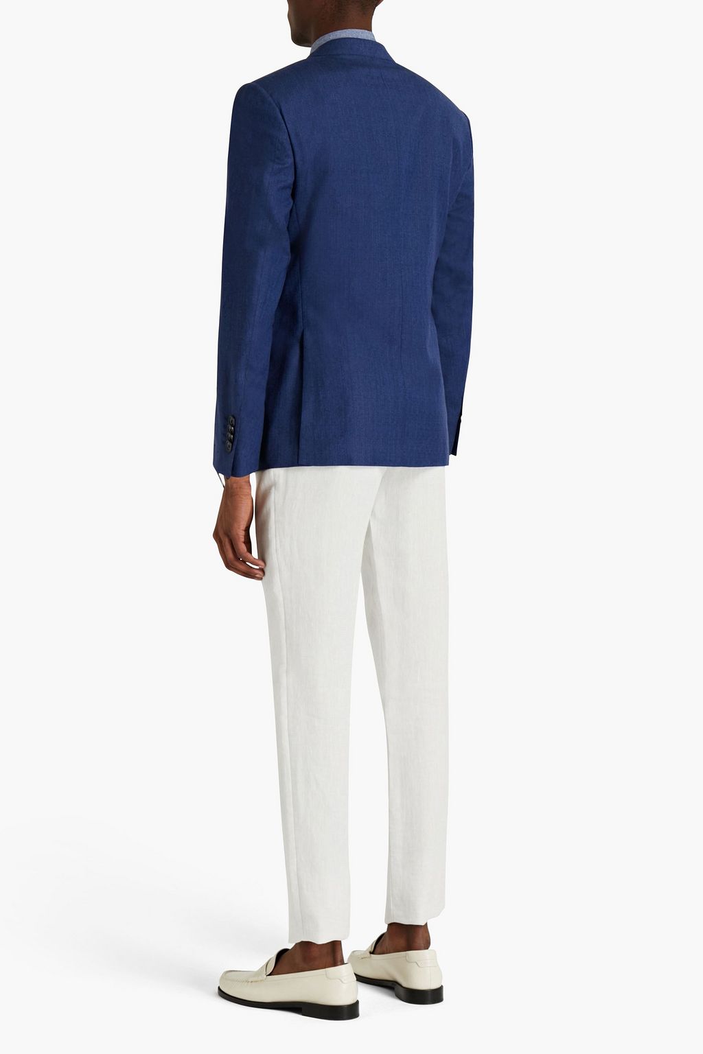 CORNELIANI Wool, silk and linen blend blazer