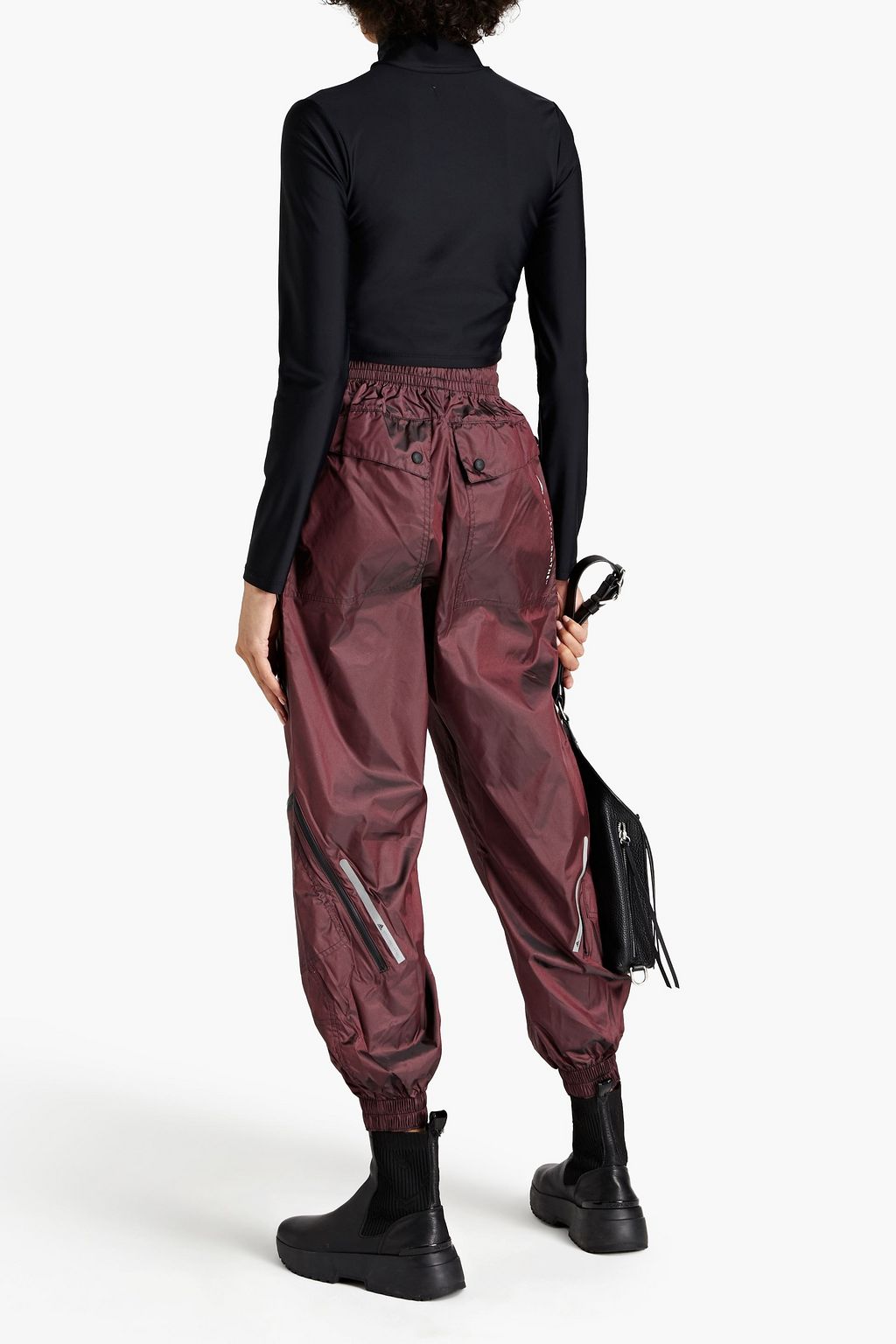 ADIDAS BY STELLA MCCARTNEY Logo-print shell track pants