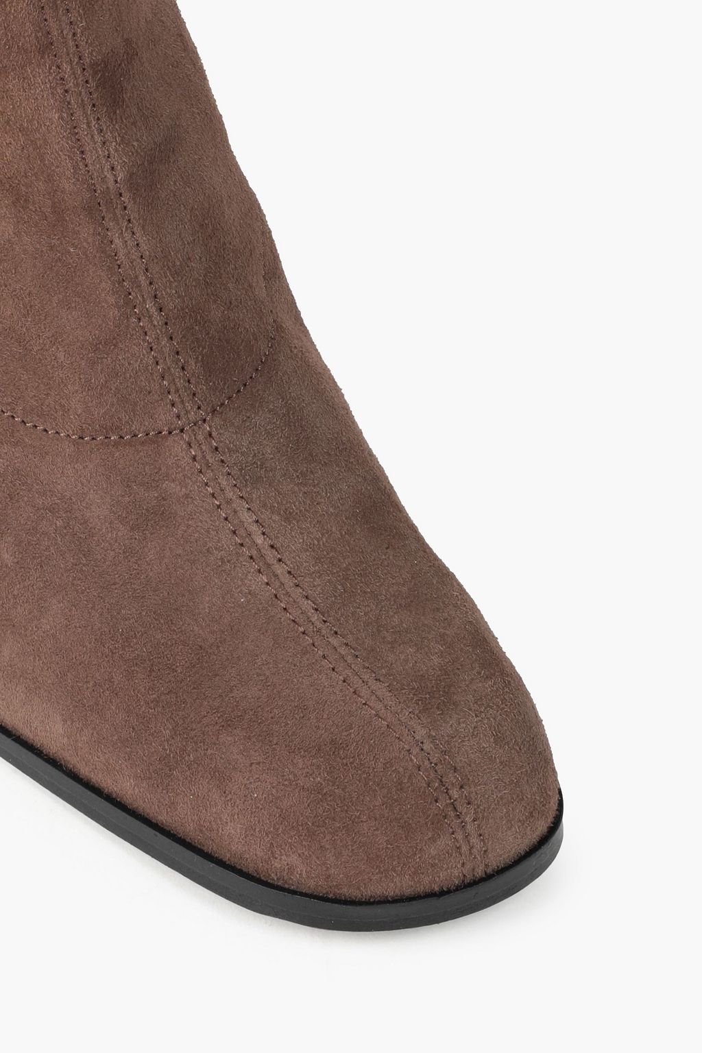 BY FAR Mel stretch-suede sock boots