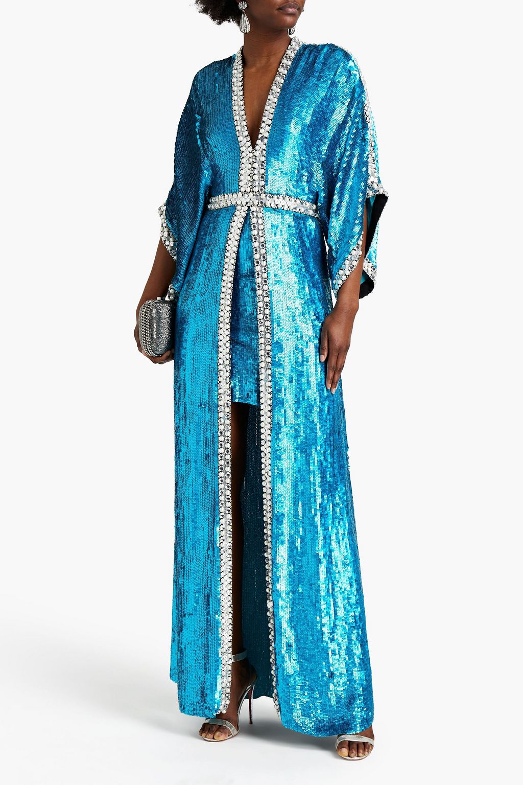 JENNY PACKHAM Embellished flocked tulle gown