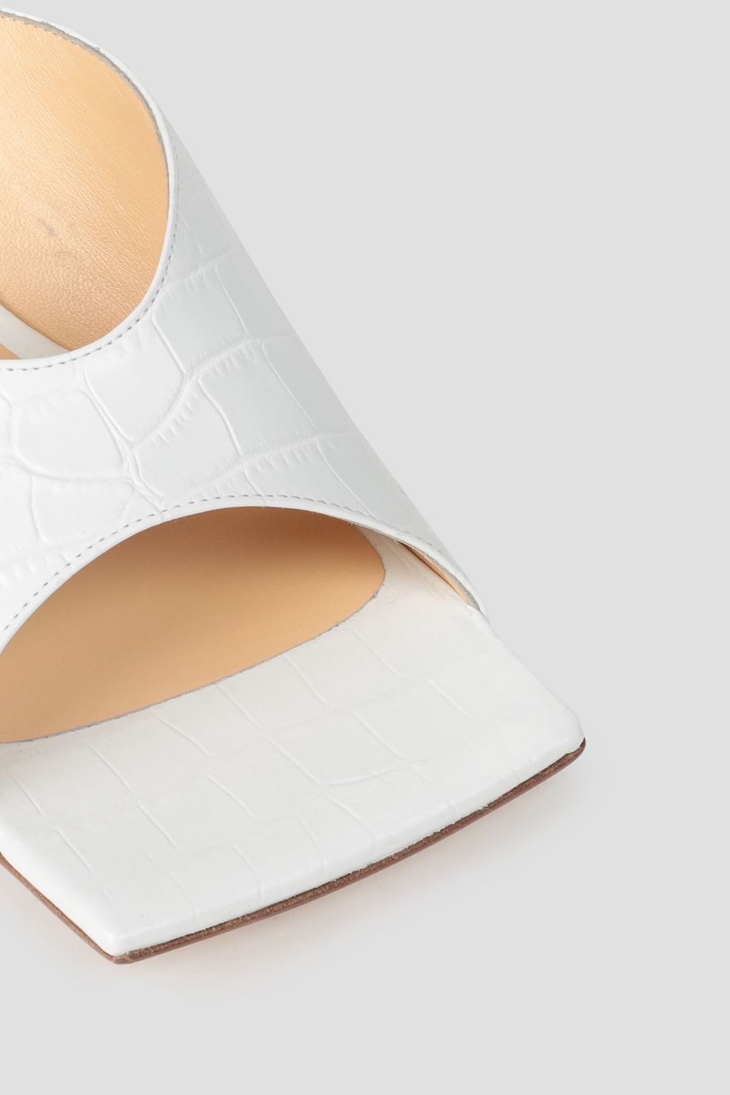 A.W.A.K.E. MODE Croc-effect leather mules