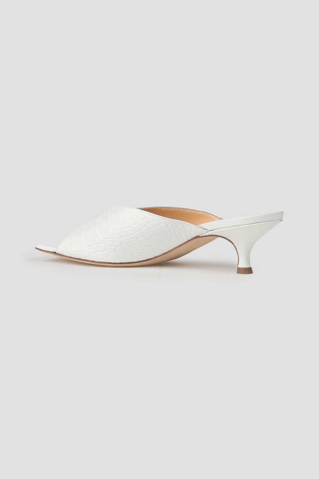 A.W.A.K.E. MODE Croc-effect leather mules