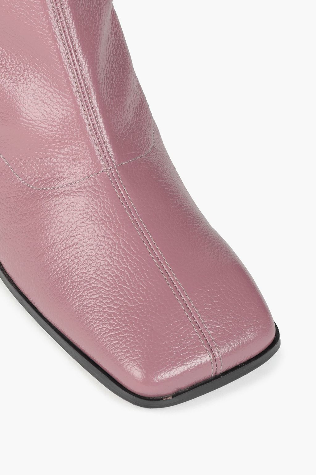 BY FAR Malik textured-leather ankle boots