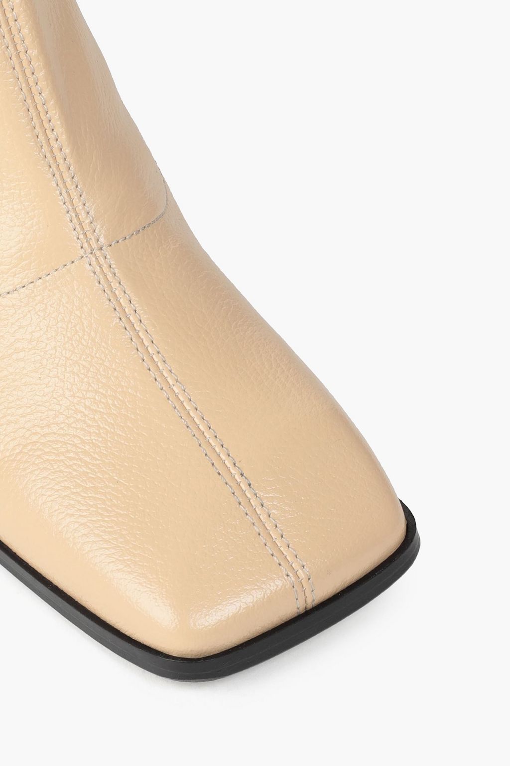 BY FAR Malik textured-leather ankle boots