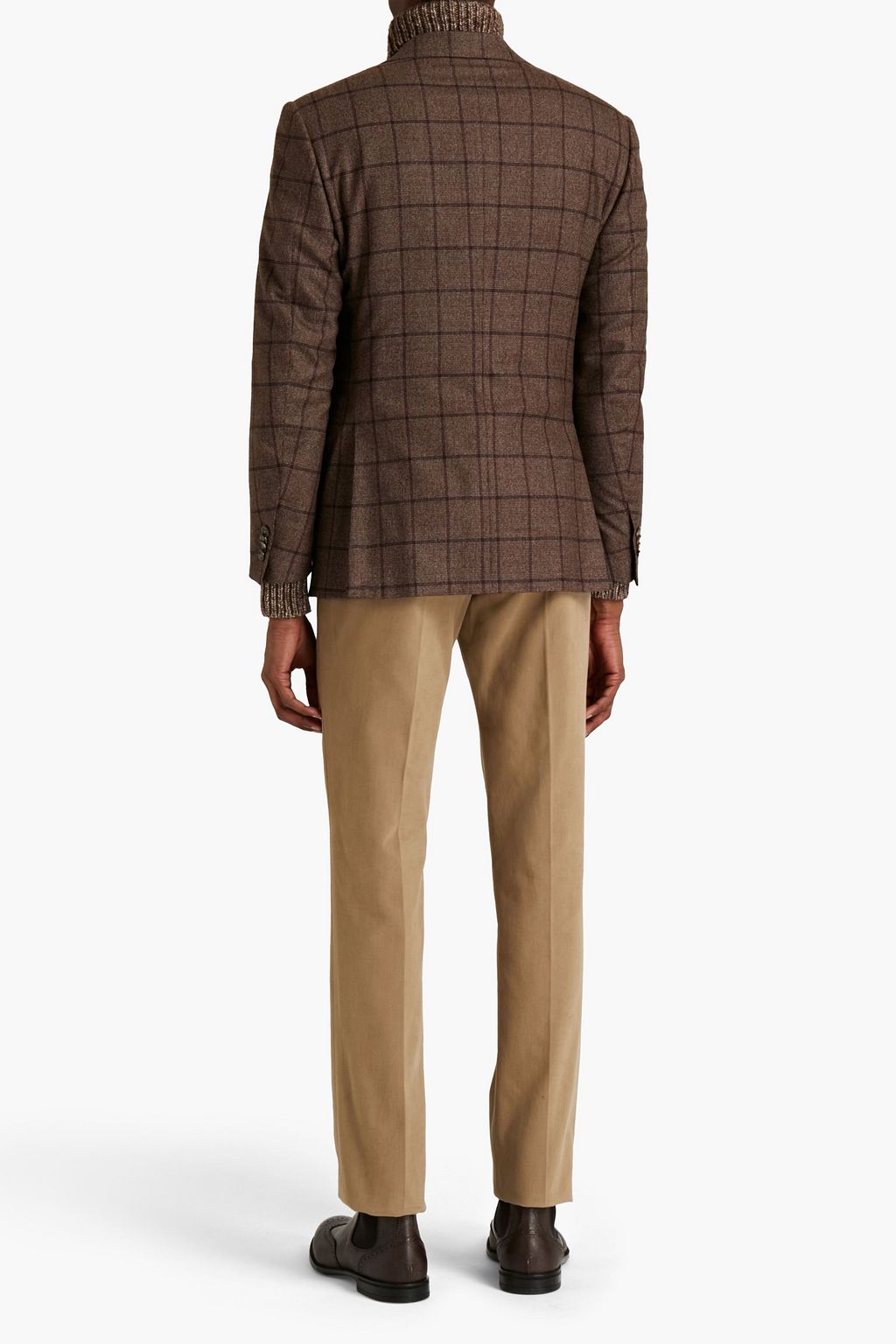 CORNELIANI Checked wool blazer