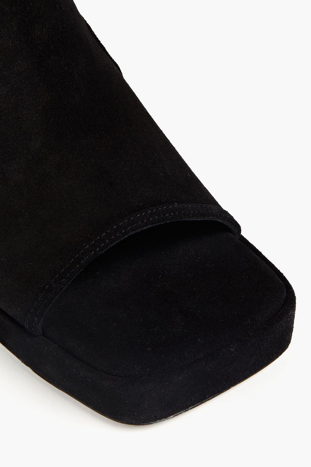 BY FAR Melba cutout suede platform sandals