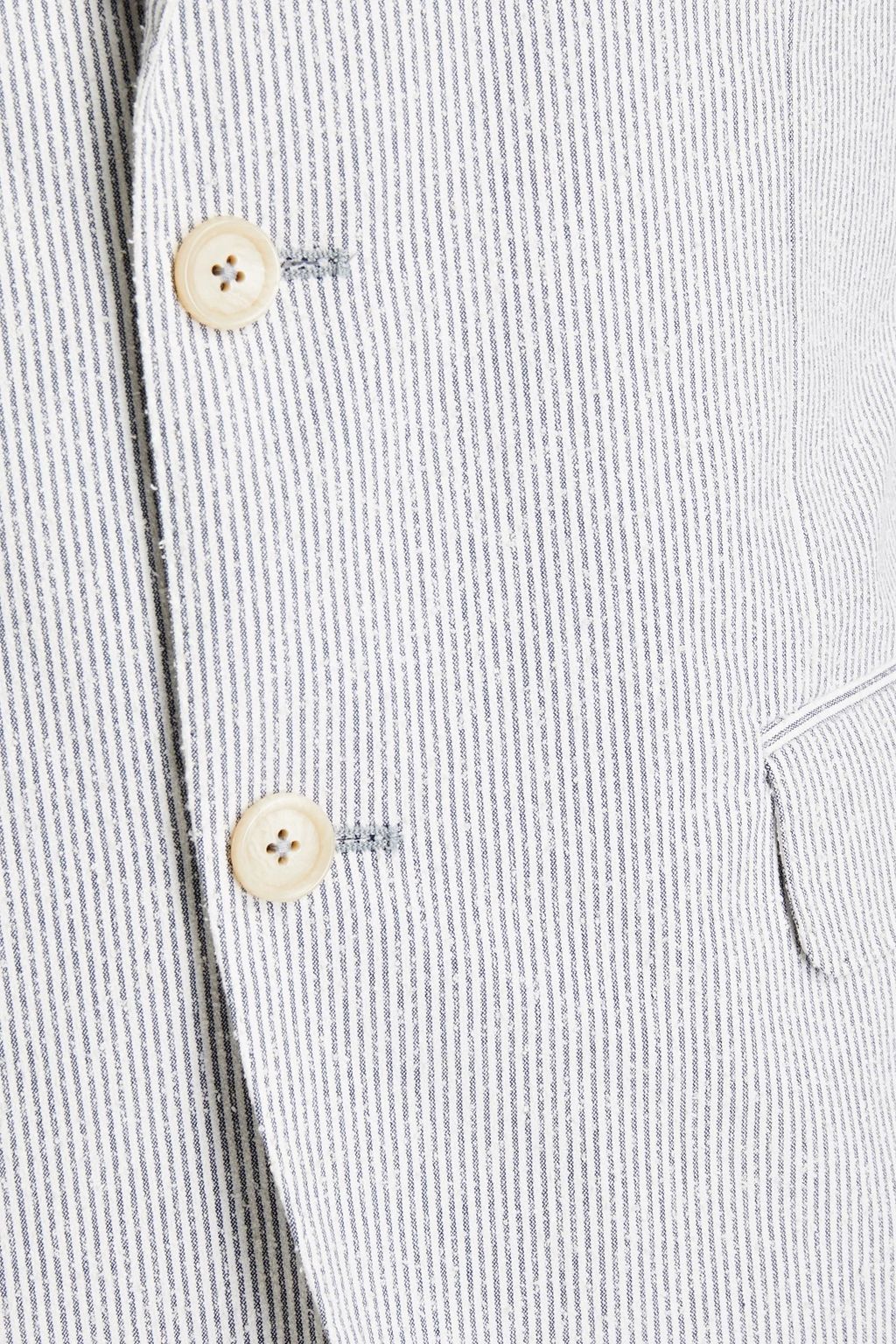 CC COLLECTION CORNELIANI Striped cotton-blend bouclé blazer