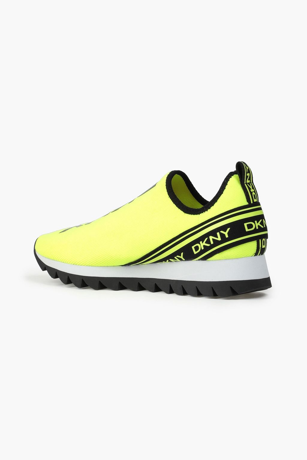DKNY Logo-print stretch-knit sneakers