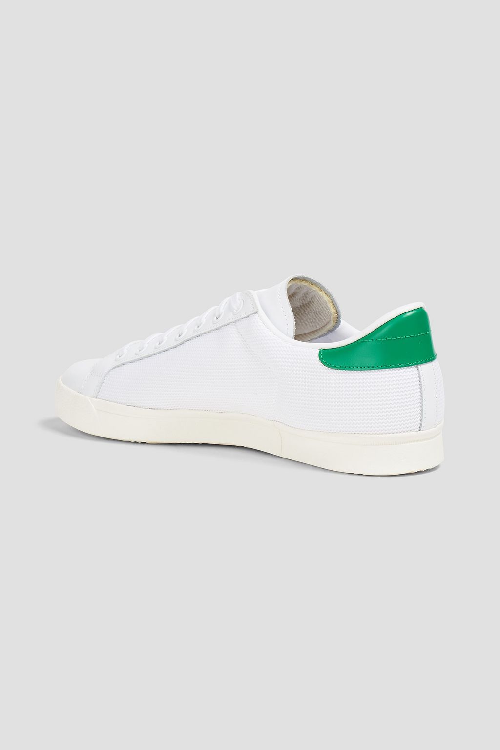 ADIDAS ORIGINALS Rod Laver Vintage leather and piqué sneakers