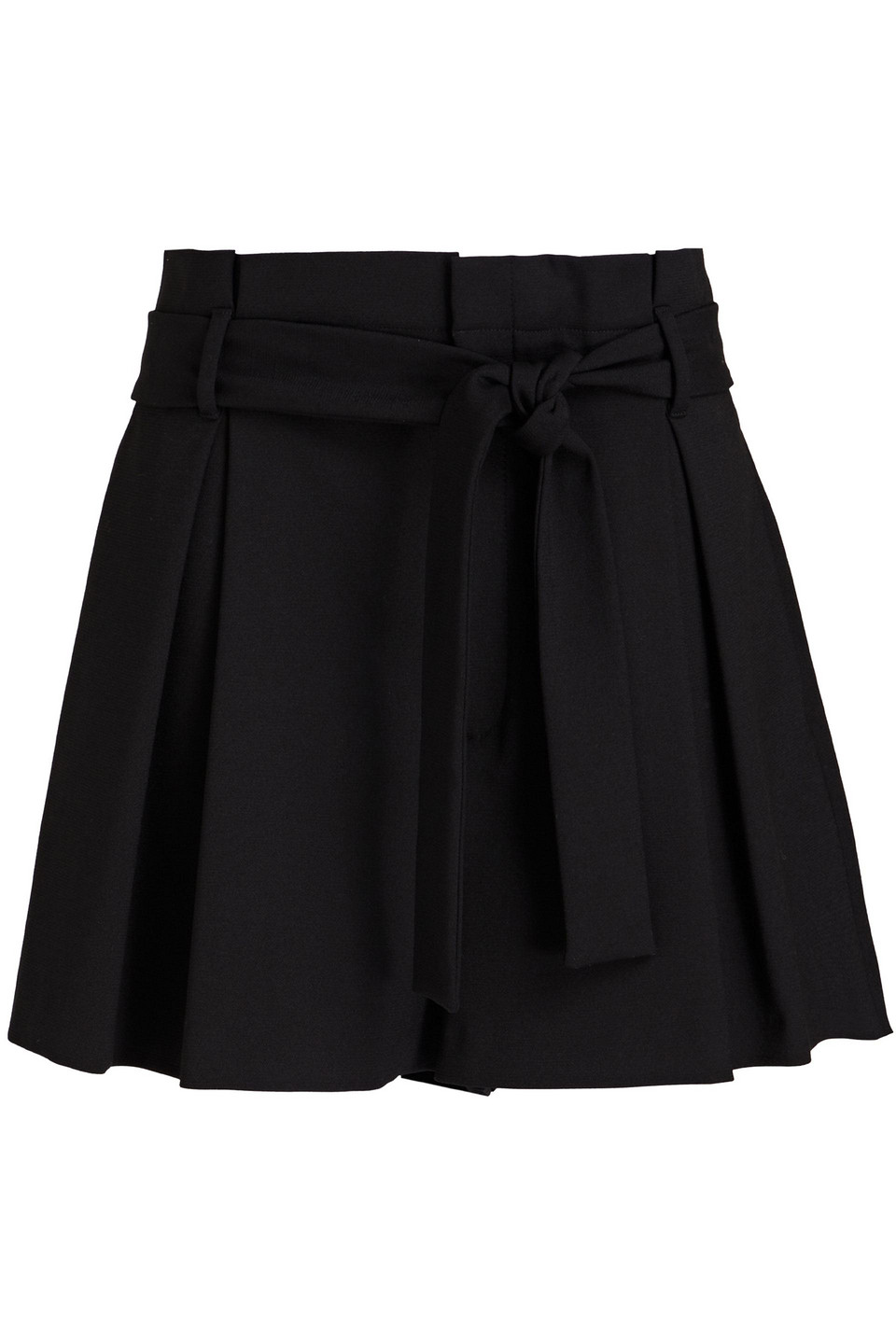 Redvalentino Woman Pleated Jersey Shorts Black Size 44