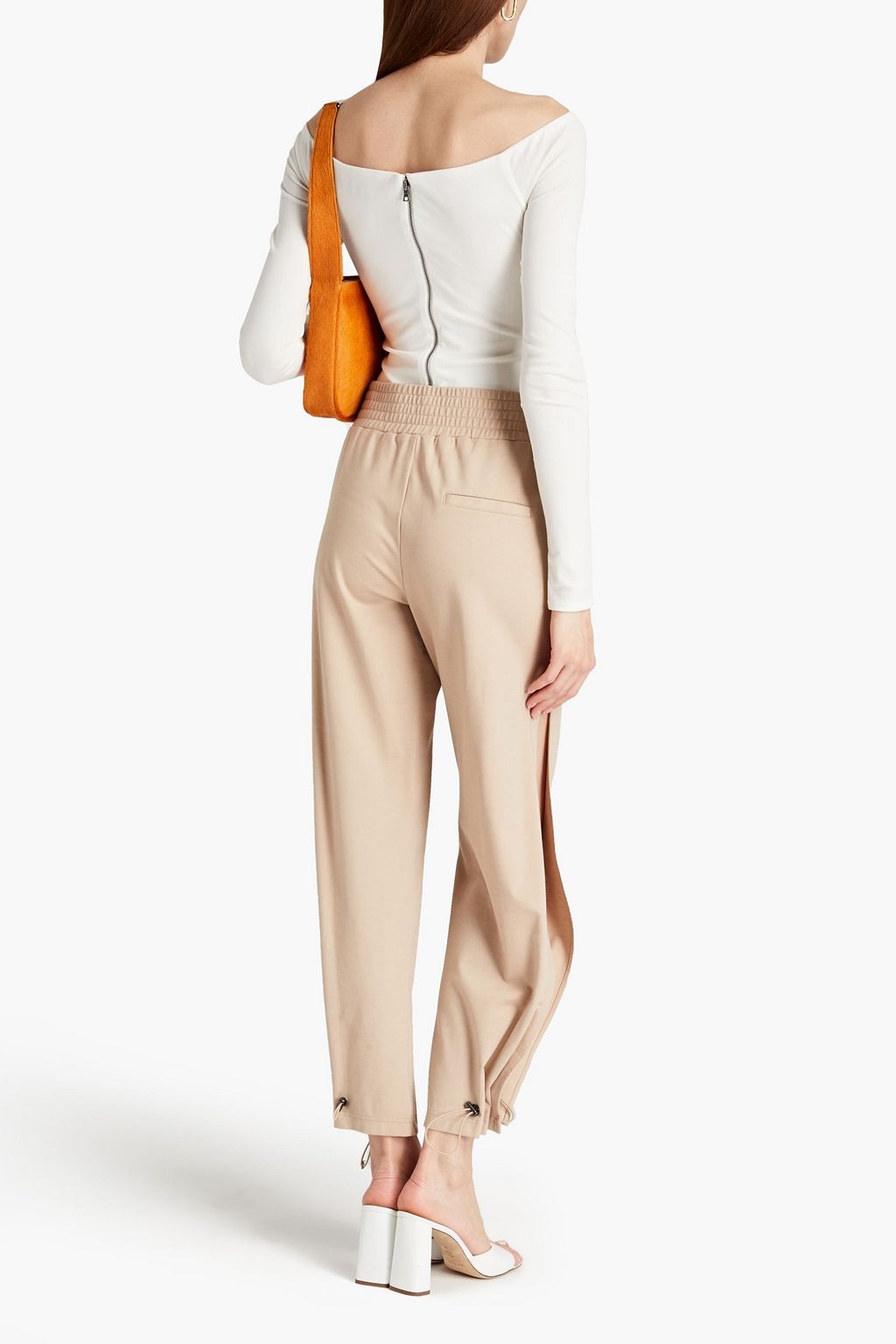 ALICE + OLIVIA Slub jersey tapered pants