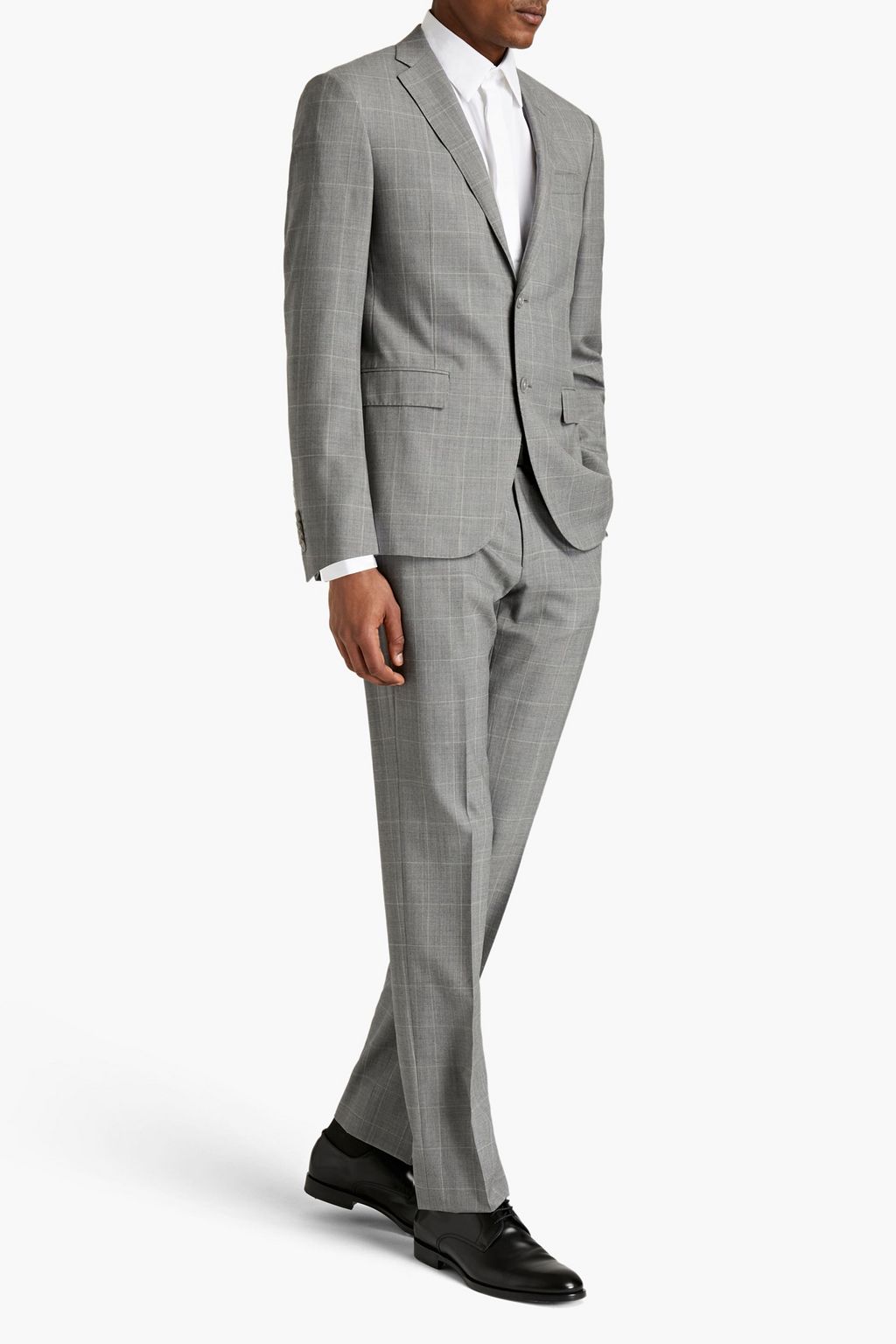 CORNELIANI Checked wool suit