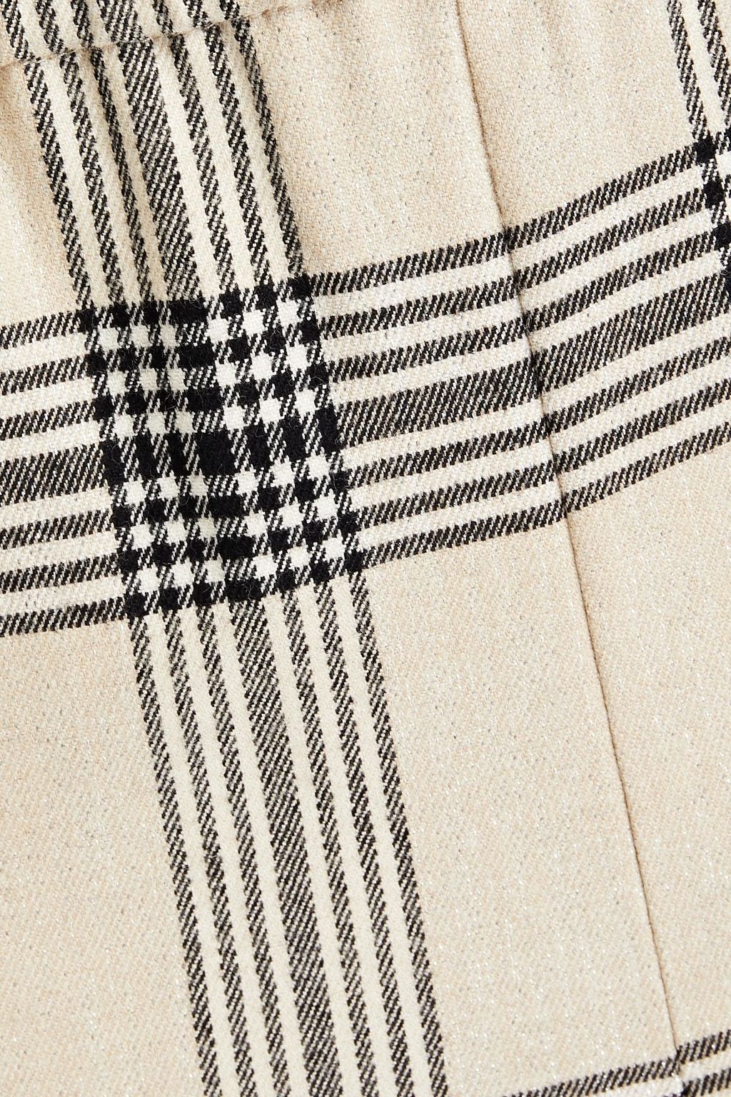 ALICE + OLIVIA Checked flannel tapered pants