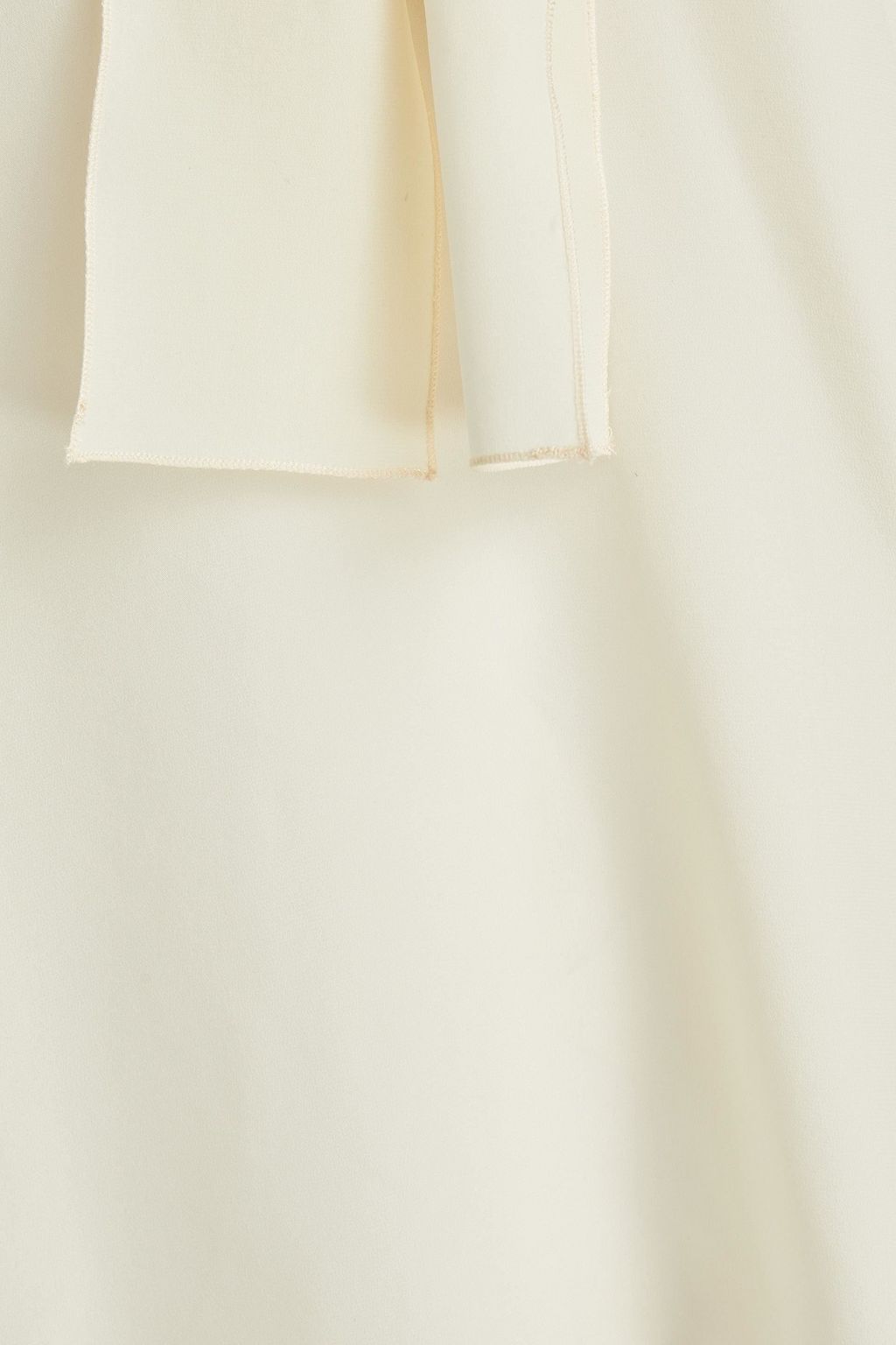 REDVALENTINO Pussy-bow draped silk crepe de chine blouse