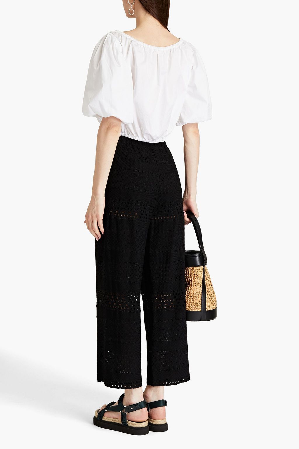 ALICE + OLIVIA Broderie anglaise culottes