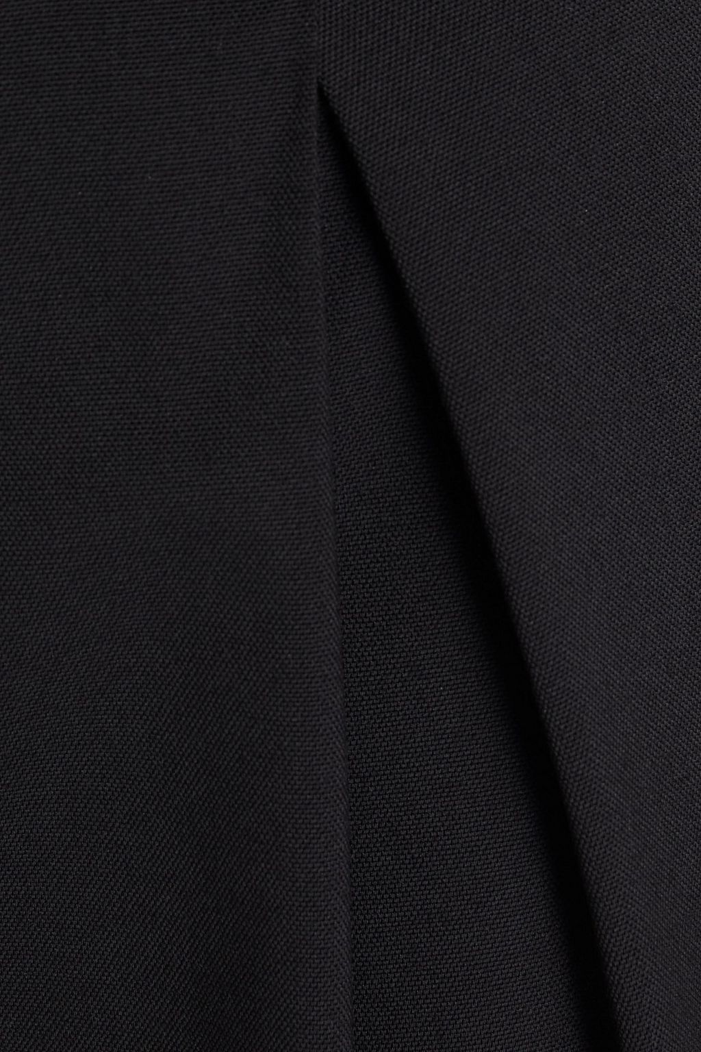 REDVALENTINO Grosgrain-trimmed pleated tapered pants