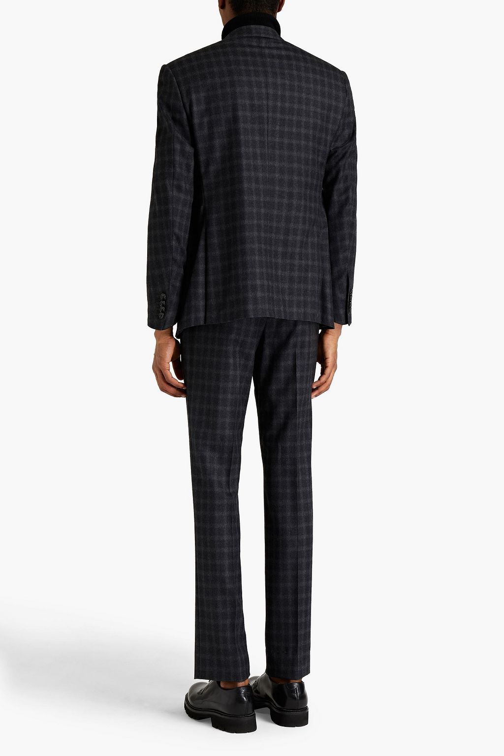 CORNELIANI Slim-fit checked wool suit