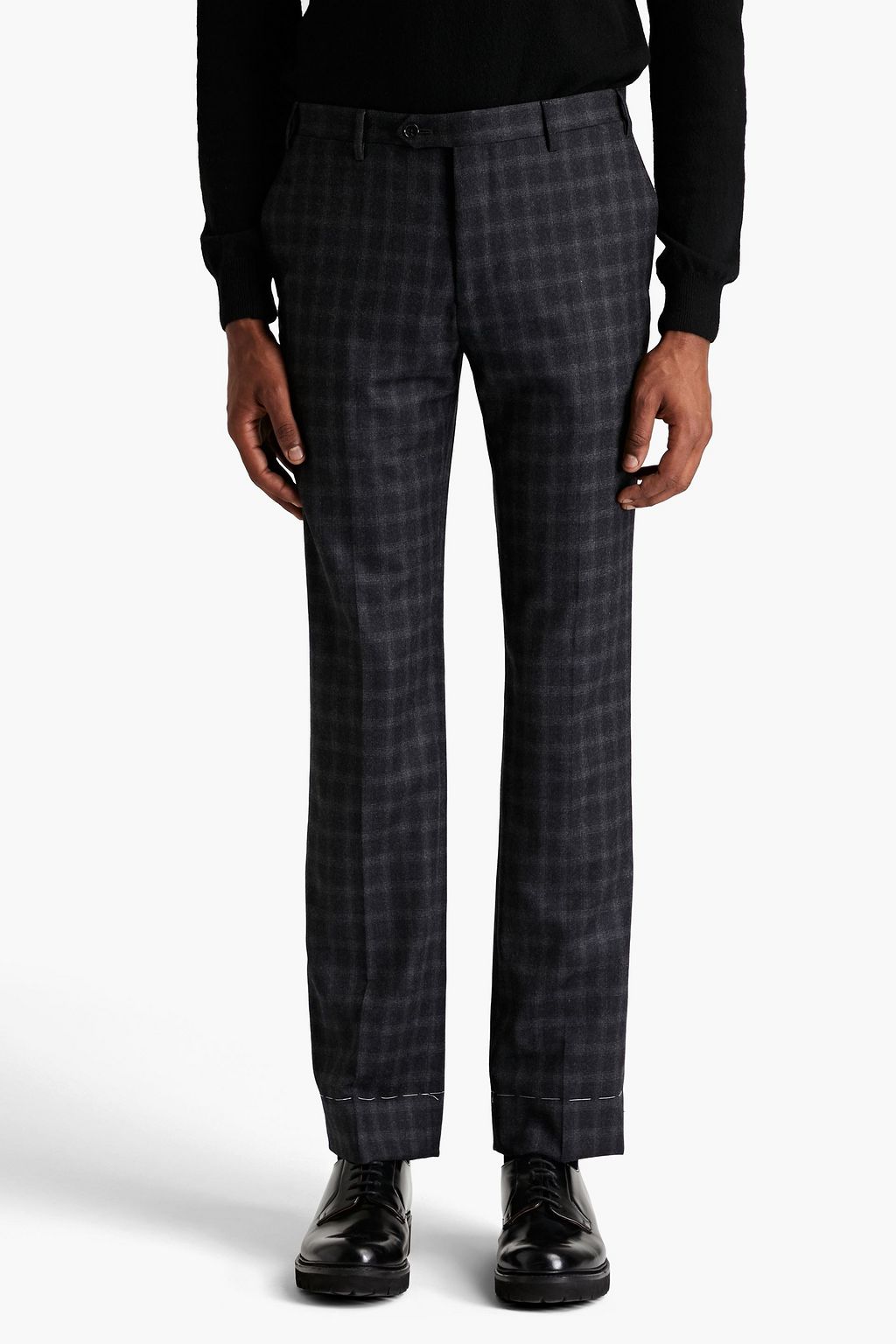 CORNELIANI Slim-fit checked wool suit