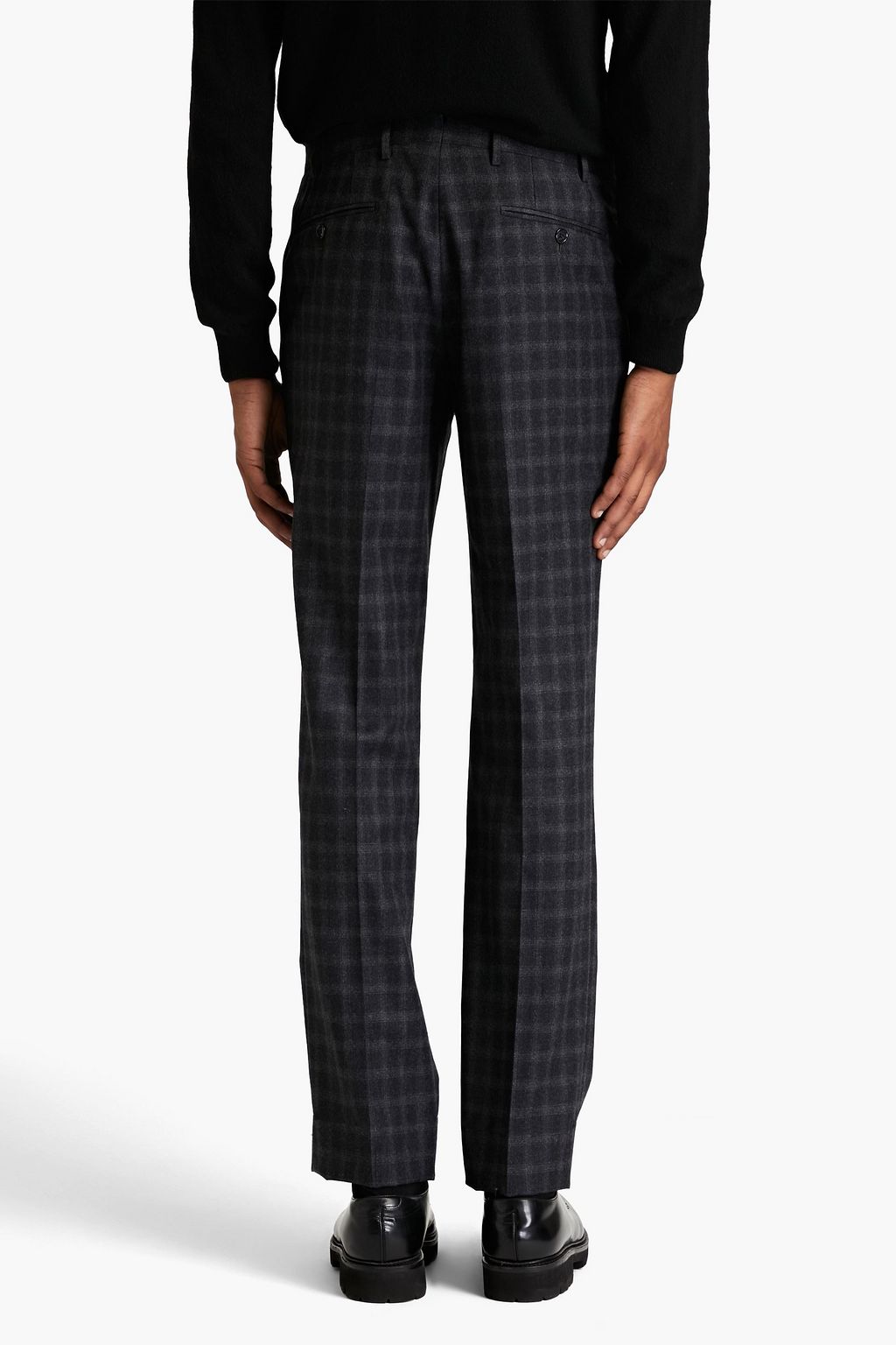 CORNELIANI Slim-fit checked wool suit