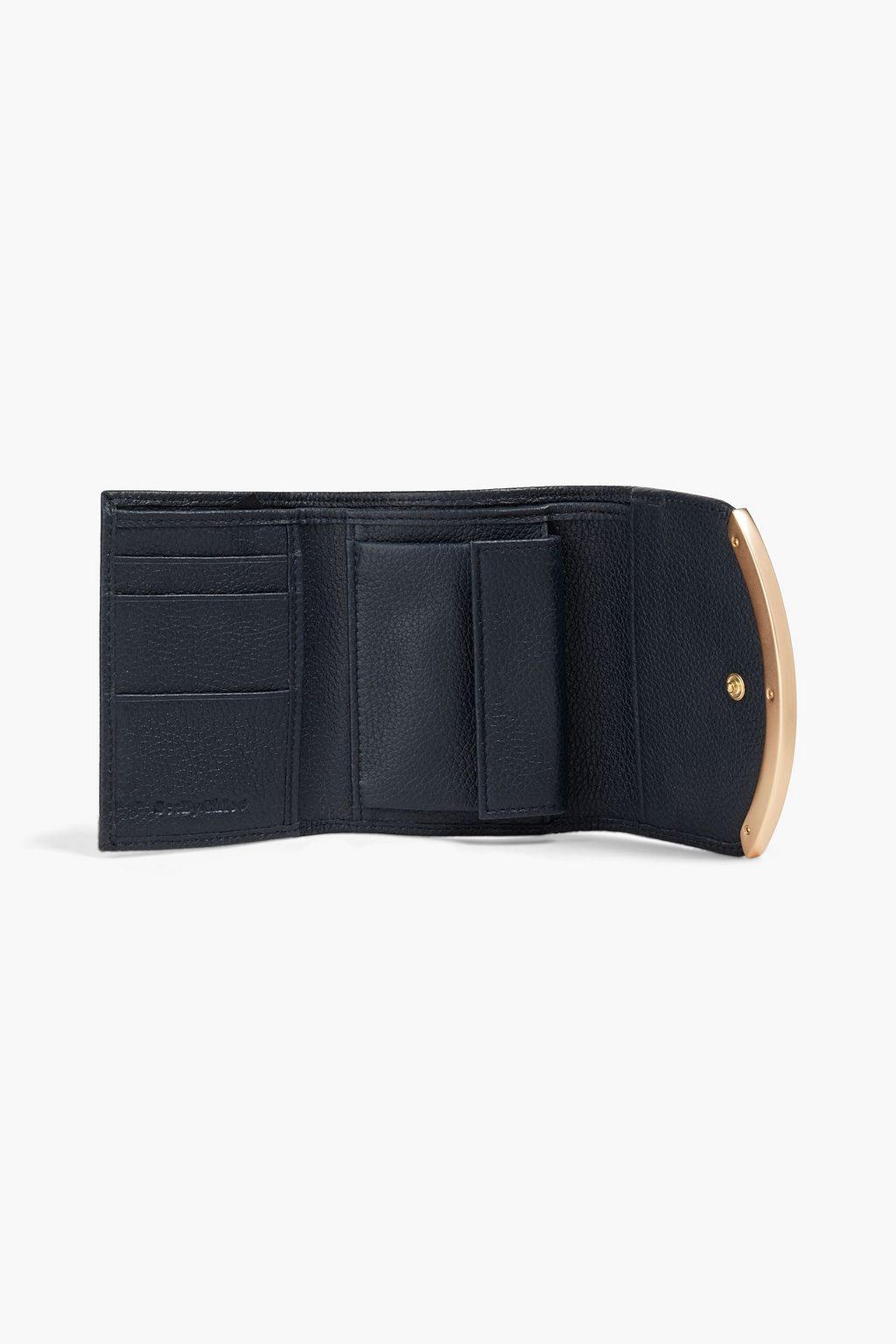 SEE BY CHLOÉ Lizzie pebbled-leather wallet