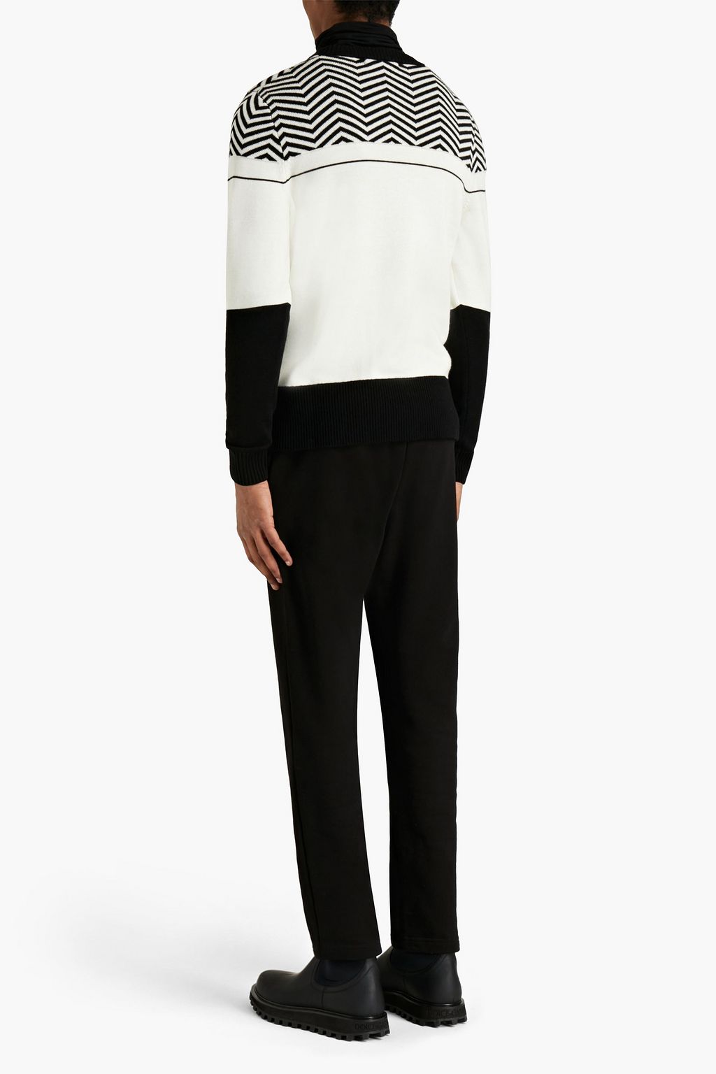 PERFECT MOMENT Intarsia-knit merino wool sweater