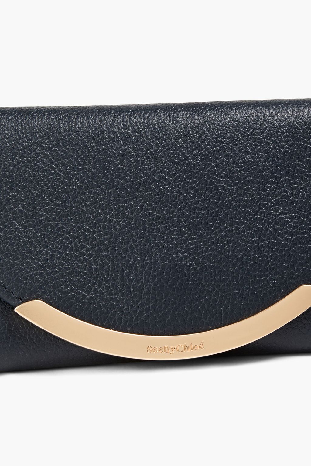 SEE BY CHLOÉ Lizzie pebbled-leather wallet