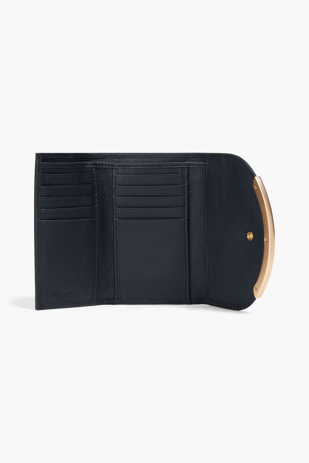 SEE BY CHLOÉ Lizzie pebbled-leather wallet