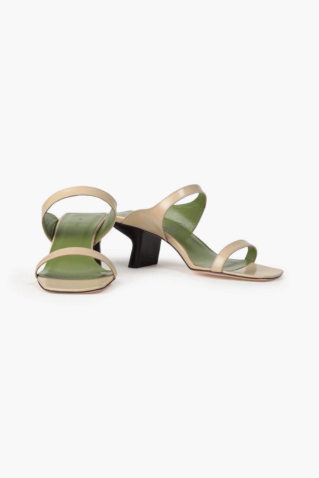 BY FAR Paola leather mules