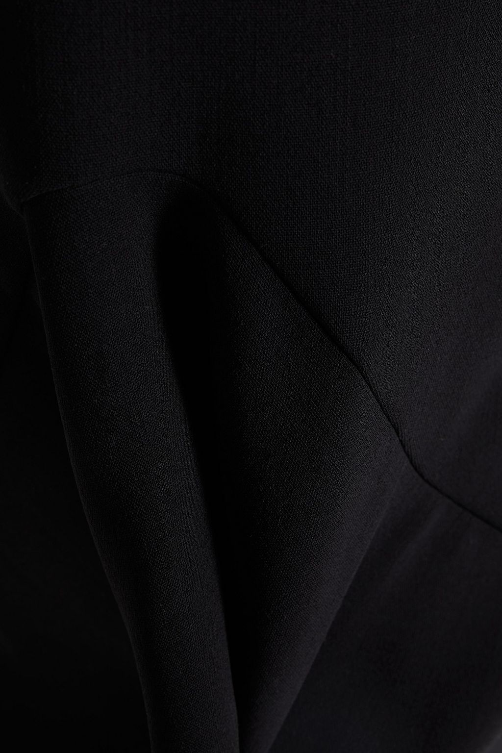 TOM FORD Asymmetric stretch-wool crepe skirt