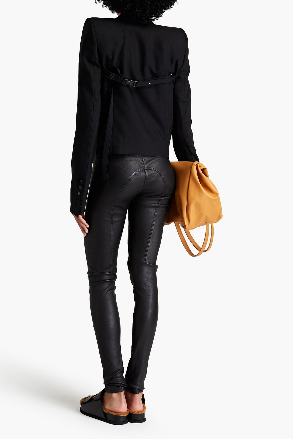 RICK OWENS Wool-blend crepe blazer