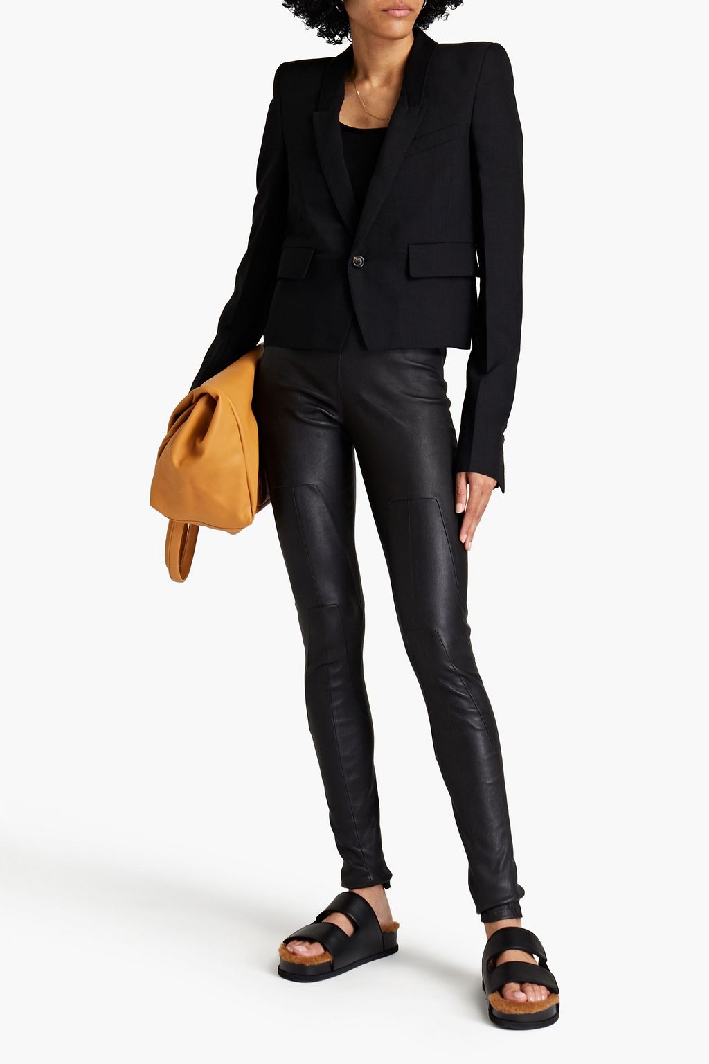 RICK OWENS Wool-blend crepe blazer