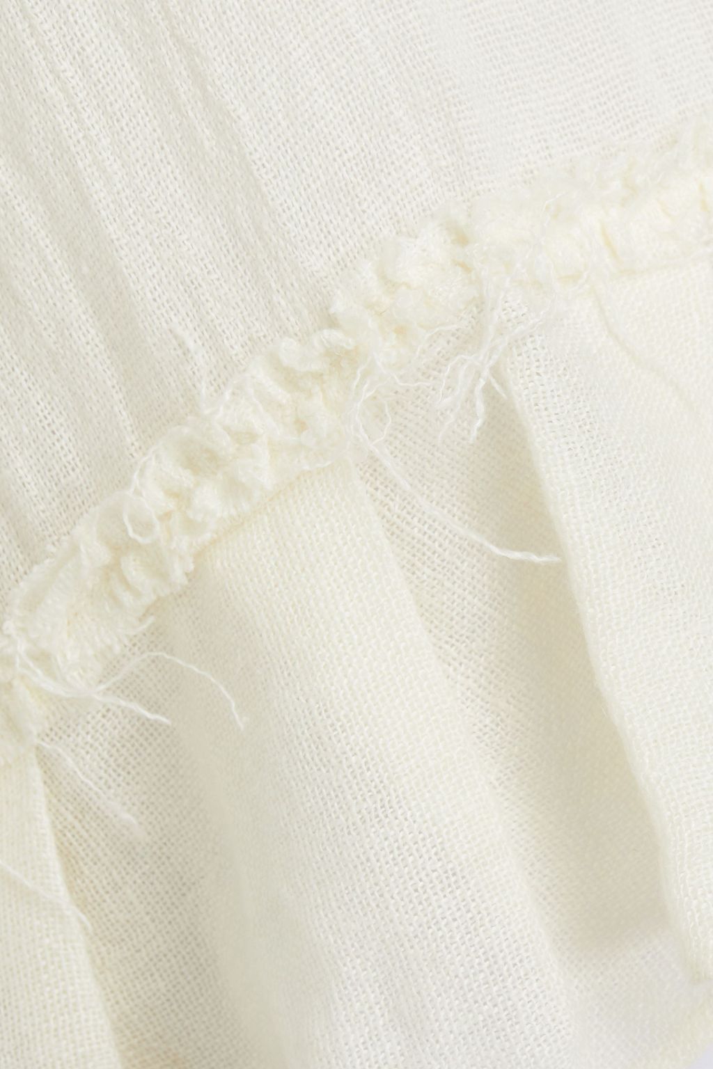 TOM FORD Ruffled linen-gauze blouse