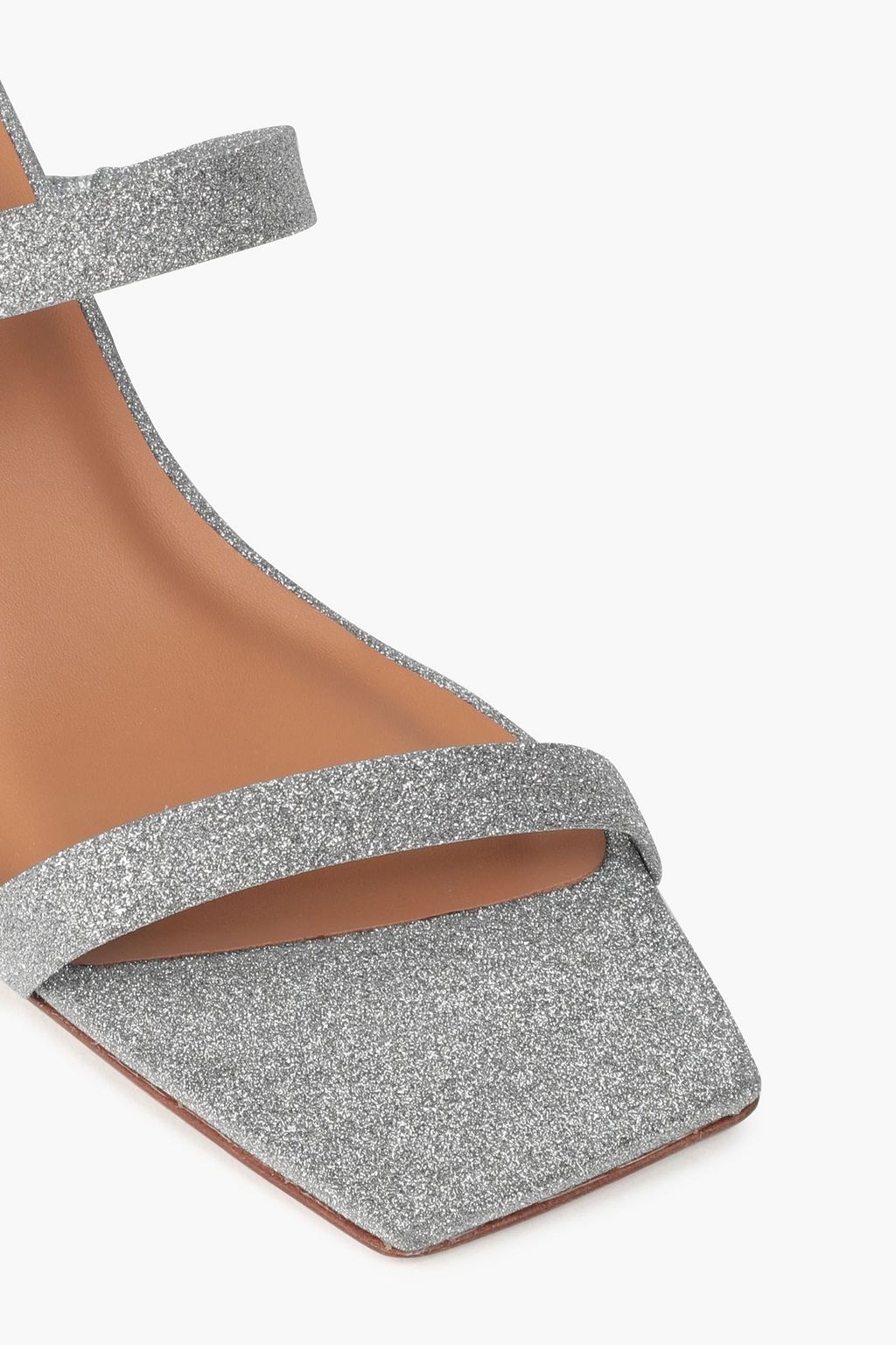 BY FAR Tanya glittered leather mules