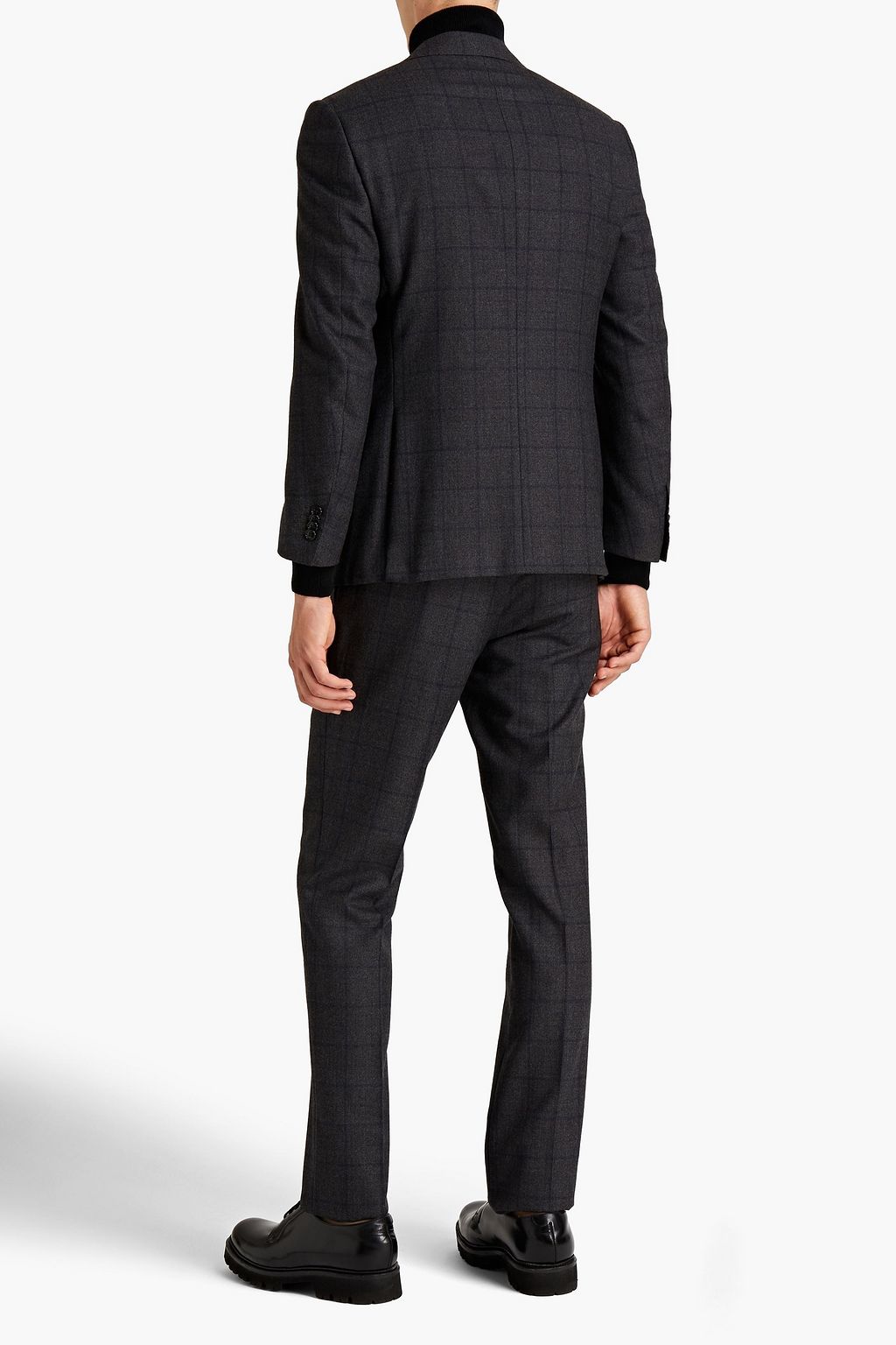 CORNELIANI Slim-fit checked wool suit