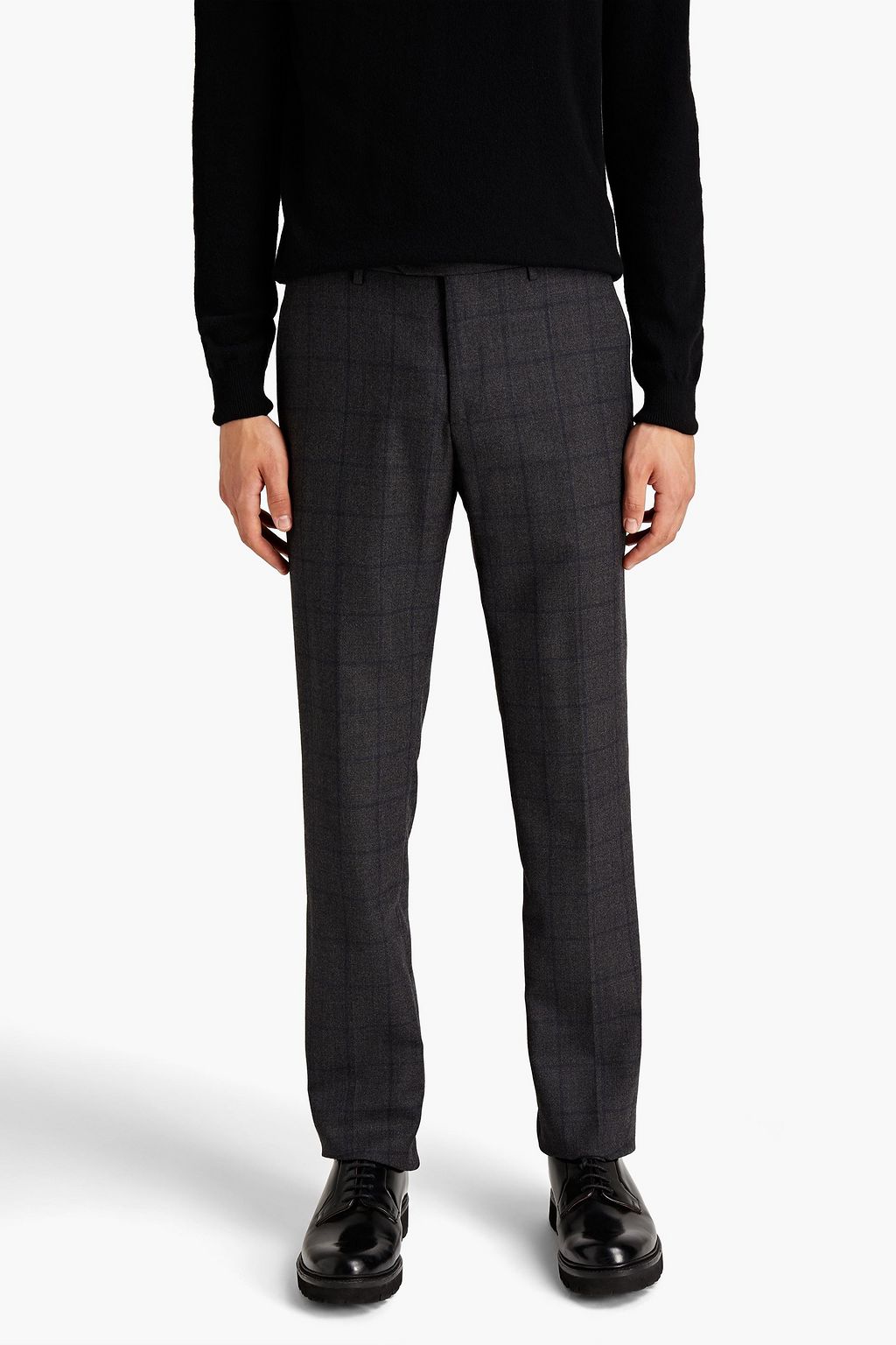 CORNELIANI Slim-fit checked wool suit