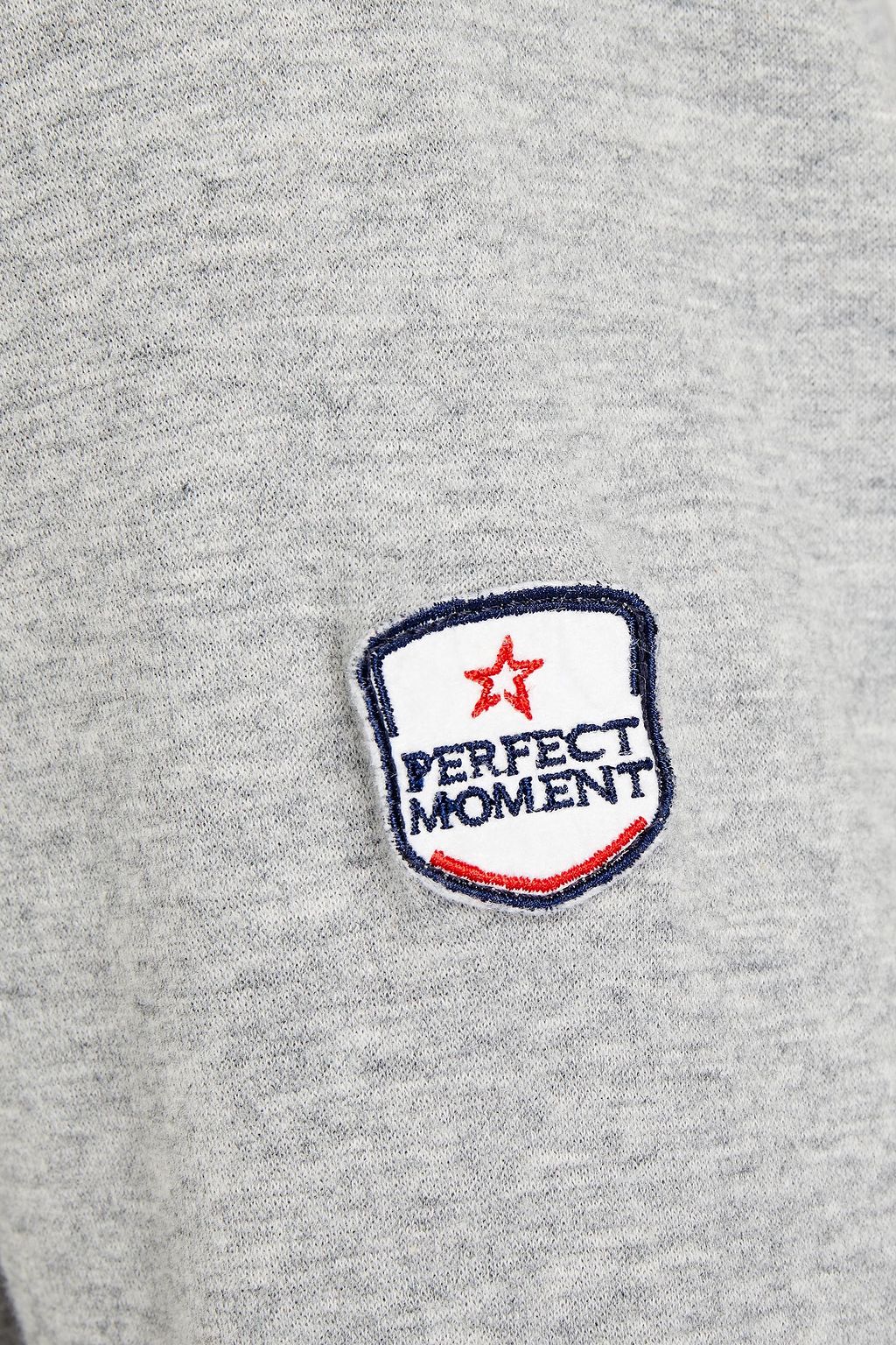 PERFECT MOMENT Mélange cotton-jersey sweatshirt