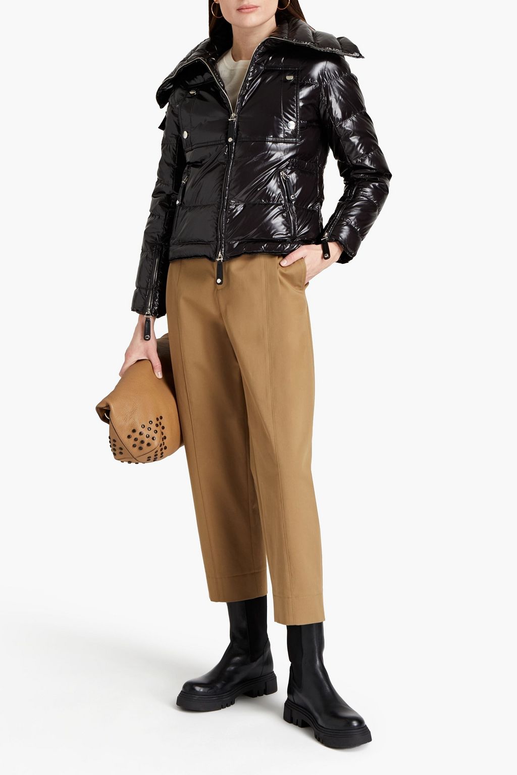 TOD'S Quilted shell down jacket