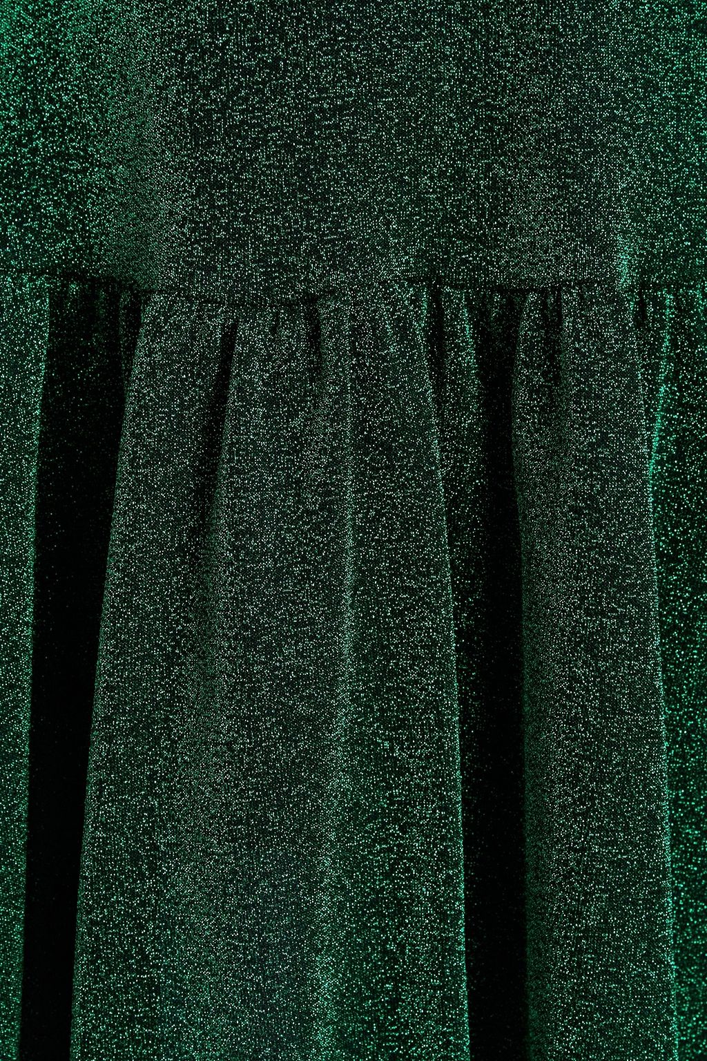 REDVALENTINO Minikleid aus Metallic-Stretch-Strick mit Wickeleffekt
