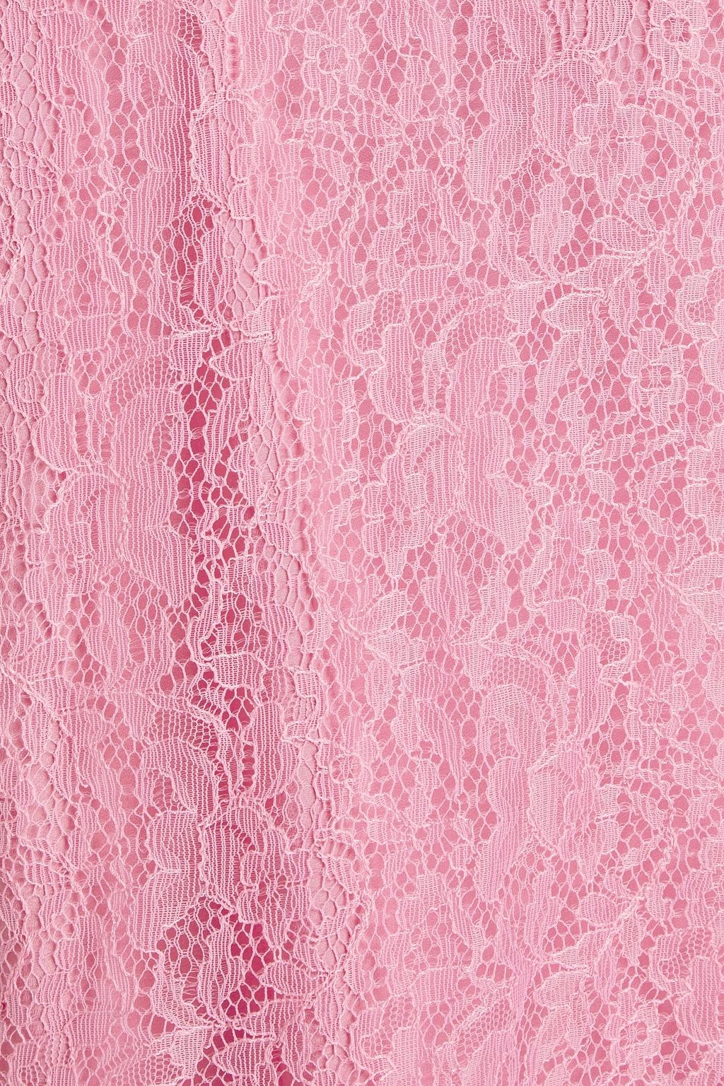 REDVALENTINO Bluse aus schnurgebundener Spitze mit Cut-outs