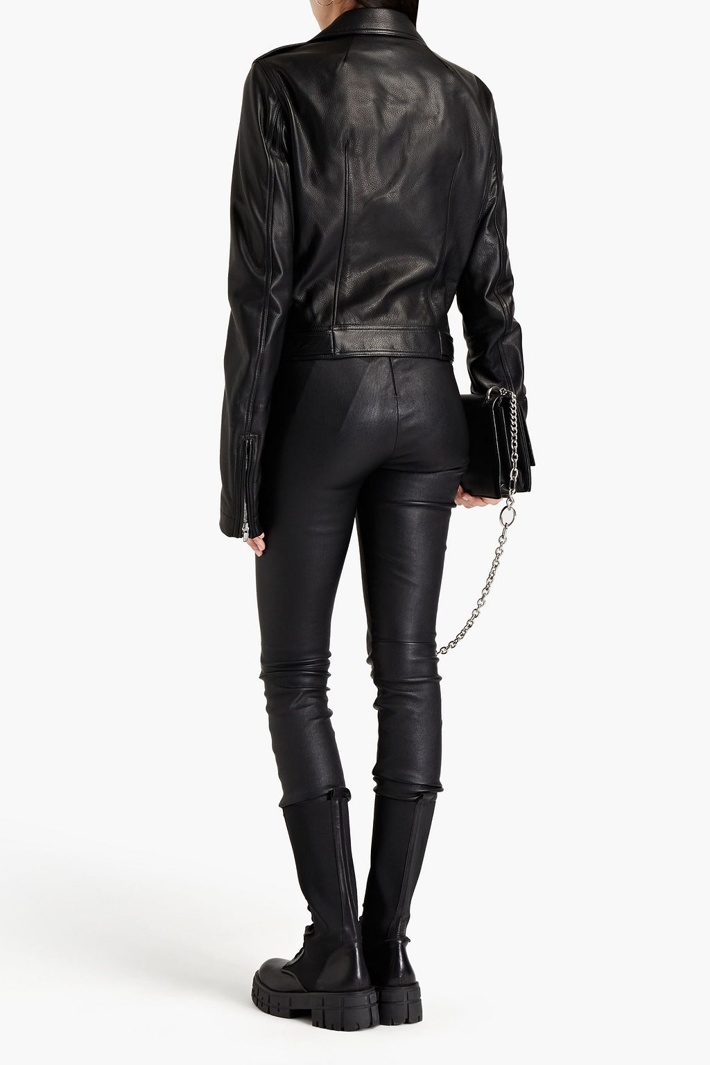 RICK OWENS Leather biker jacket
