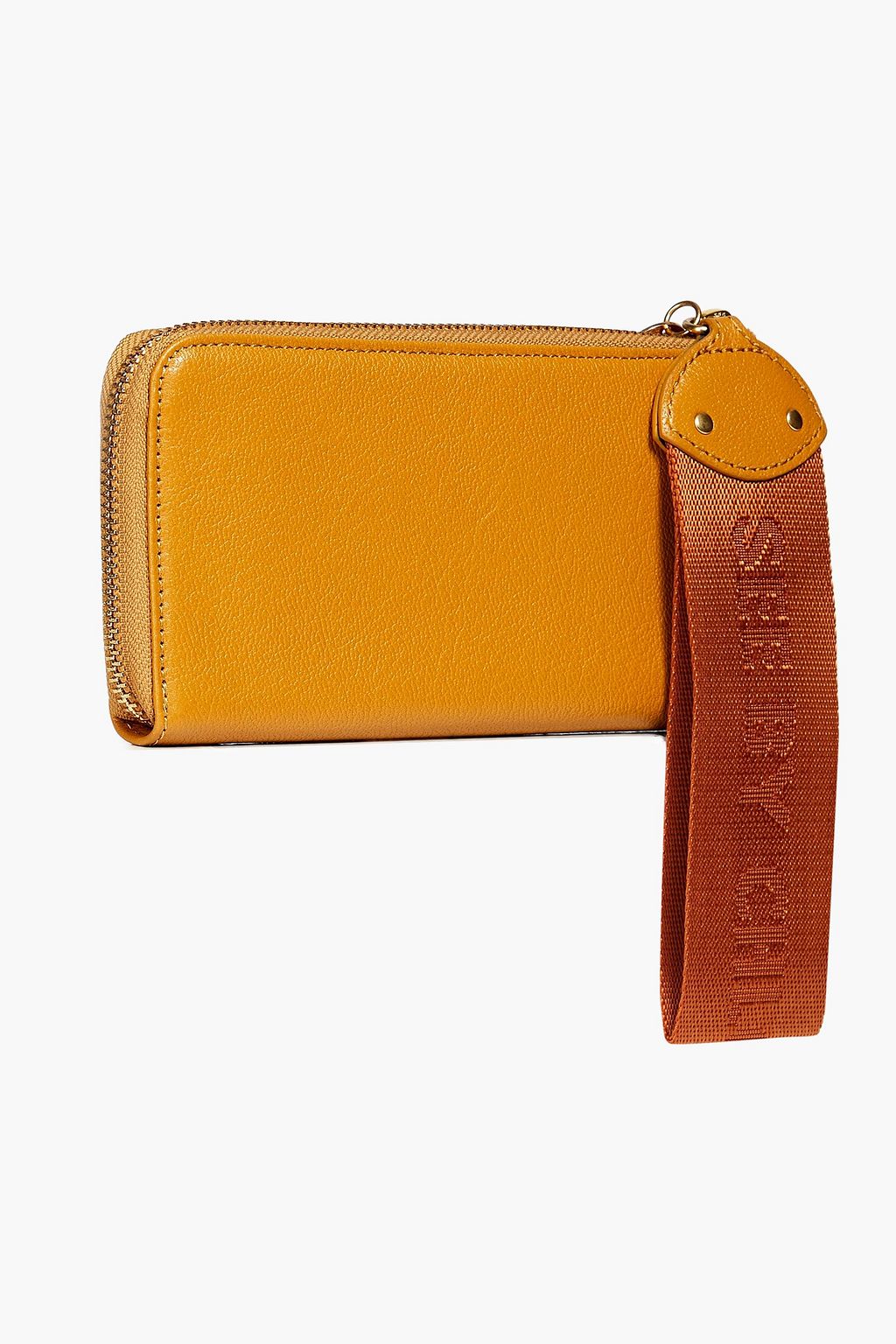 SEE BY CHLOÉ Printed pebbled-leather wallet